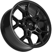 (Set of 4) 18" Vision 315 Sedona Gloss Black Rims 18x9 6x135 +18mm - Image 2