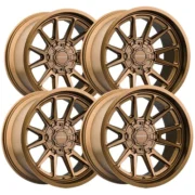 (Set of 4) 18" Mayhem 8116 Intrepid Bronze Rims 18x9 8x6.5" -12mm - Image 3